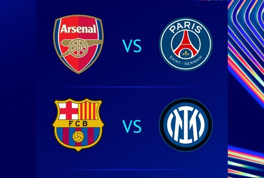 Arsenal Vs PSG, Barcelona Vs Inter