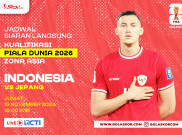 Jadwal Siaran Langsung Timnas Indonesia Vs Jepang Hari Ini di Kualifikasi Piala Dunia 2026