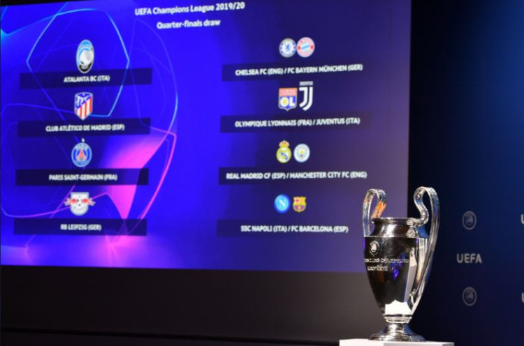 Hasil Undian Perempat Final dan Semifinal Liga Champions 2019-20: Atalanta Uji Ambisi PSG