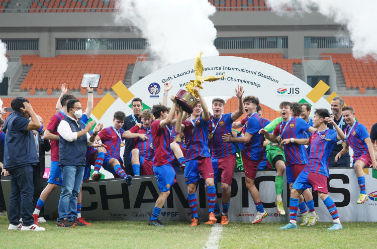 Hasil IYC 2021: Barcelona U-18 Juara, Indonesia All Stars Peringkat Tiga