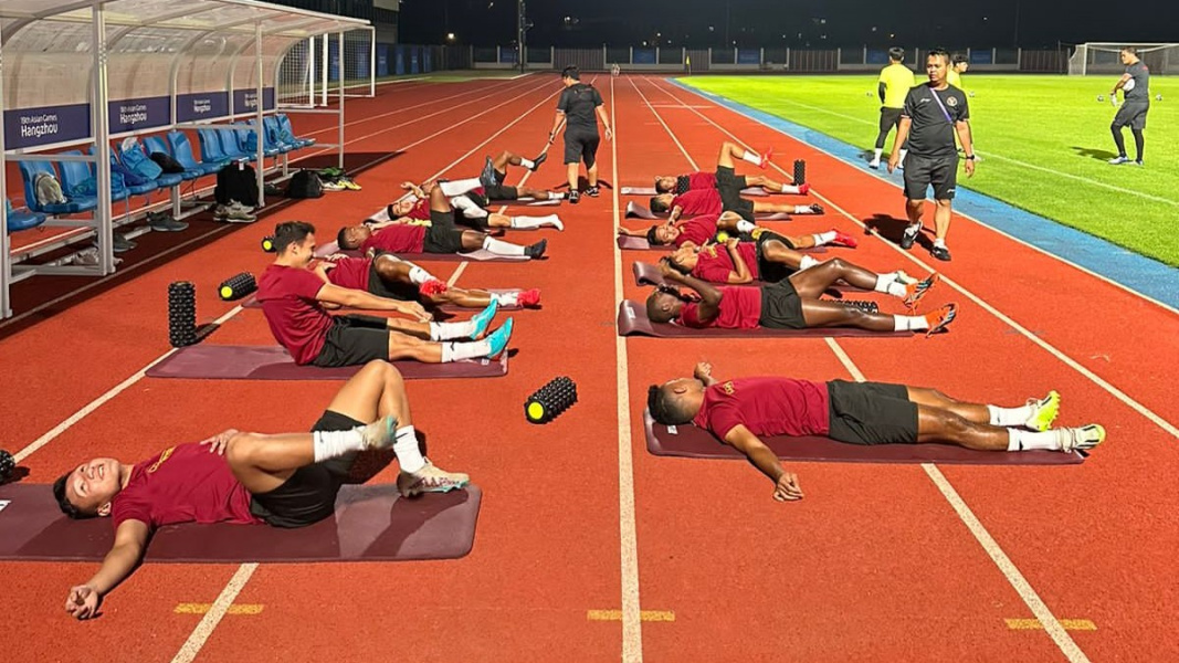 Gelar Persiapan Hadapi Kirgiztan, Timnas Indonesia U-24 Latihan Ringan