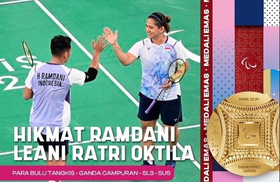 Paralimpiade Paris 2024: Lewat Cabor Para-Bulu Tangkis, Indonesia Rebut Emas Perdana
