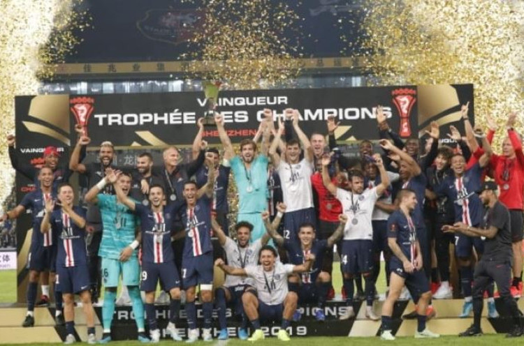 PSG Ukir Rekor Juara Piala Super Prancis, Video Dorongan Mbappe ke Neymar Viral