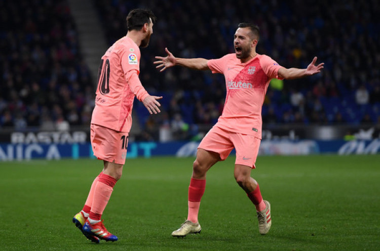 Diminta Bandingkan Lionel Messi dengan Vinicius Junior, Jordi Alba Langsung Kabur