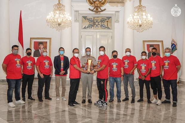 Juara Piala Menpora, Gubernur DKI Jakarta Anies Baswedan Terima Sowan Persija
