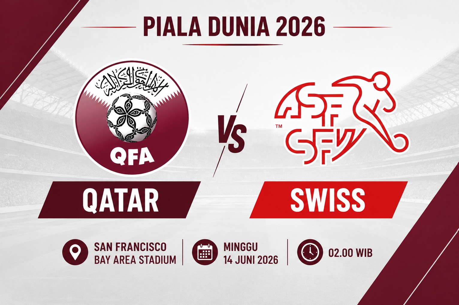 Prediksi dan Statistik Qatar vs Swiss: Menunggu Kejutan di Bay Area