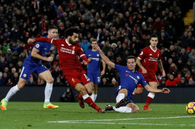 Unggul Lebih Dulu, Liverpool Berbagi Poin dengan Chelsea