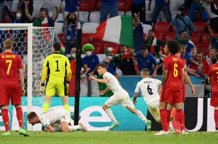 Piala Eropa 2020: Gol Pertama Italia yang Disesalkan Belgia