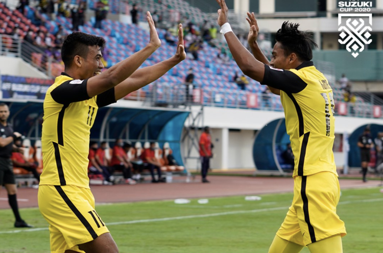 Piala AFF 2020: Gilas Laos 4-0, Timnas Malaysia Raih Kemenangan Kedua