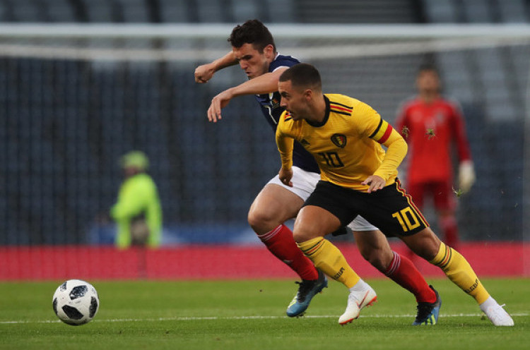 Hazard Dipuji Martinez Usai Belgia Bekap Skotlandia 4-0 