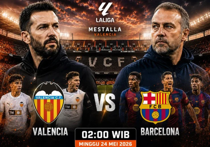 Prediksi dan Statistik Valencia vs Barcelona: Misi Khusus Los Che di Pekan Terakhir LaLiga
