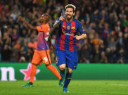 Hattrick Messi Bawa Barcelona Bungkam Manchester City