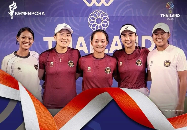 SEA Games 2025: Tim Tenis Indonesia Kawinkan Medali Emas Beregu Putra dan Putri