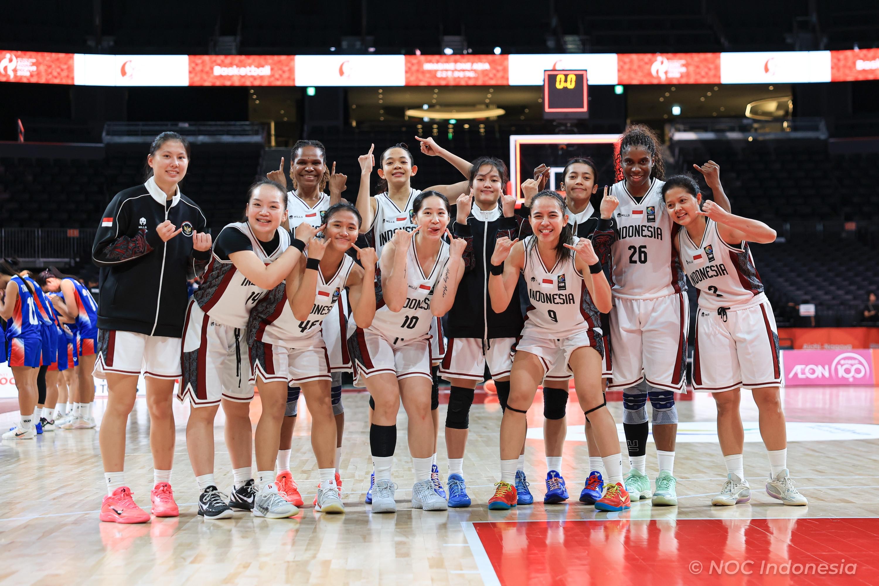 Timnas Basket Putri Indonesia di Asian Games 2026. (Perbasi)