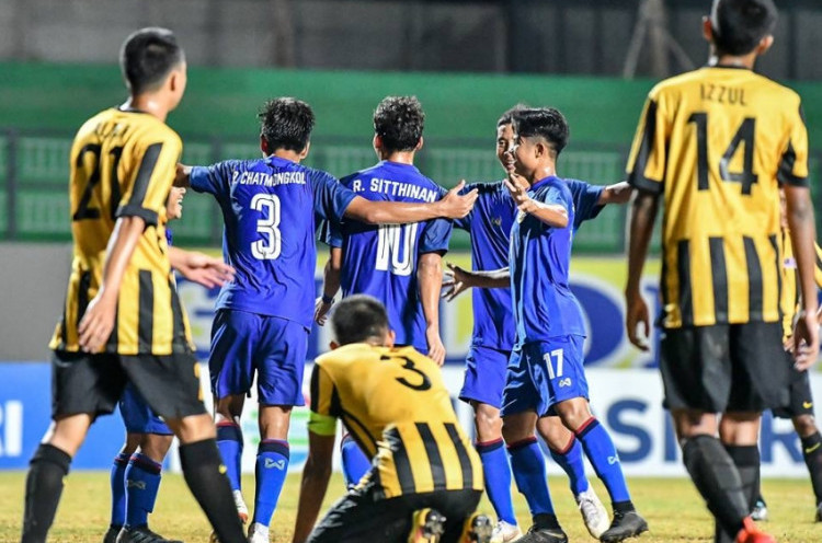Piala AFF U-16: Thailand Sikat Malaysia 2-1, Laos Tundukkan Brunei