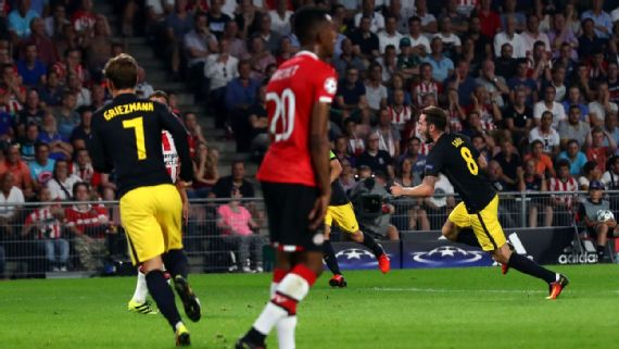 Hasil Pertandingan Liga Champions : Atletico Madrid Curi Tiga Poin Dari Kandang PSV