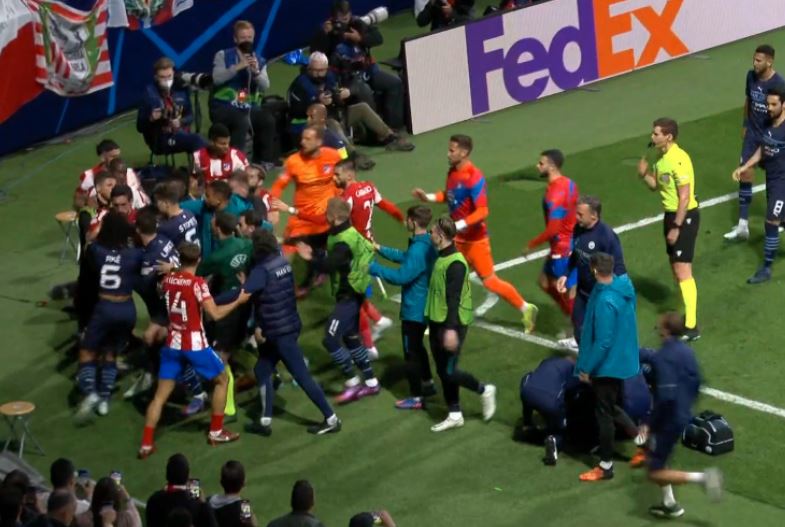 Sikap Pemain Atletico Memalukan Usai Laga Melawan Manchester City