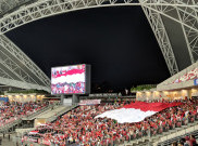 Singapura Vs Timnas Indonesia, Spanduk Sindiran Muncul di Stadion National