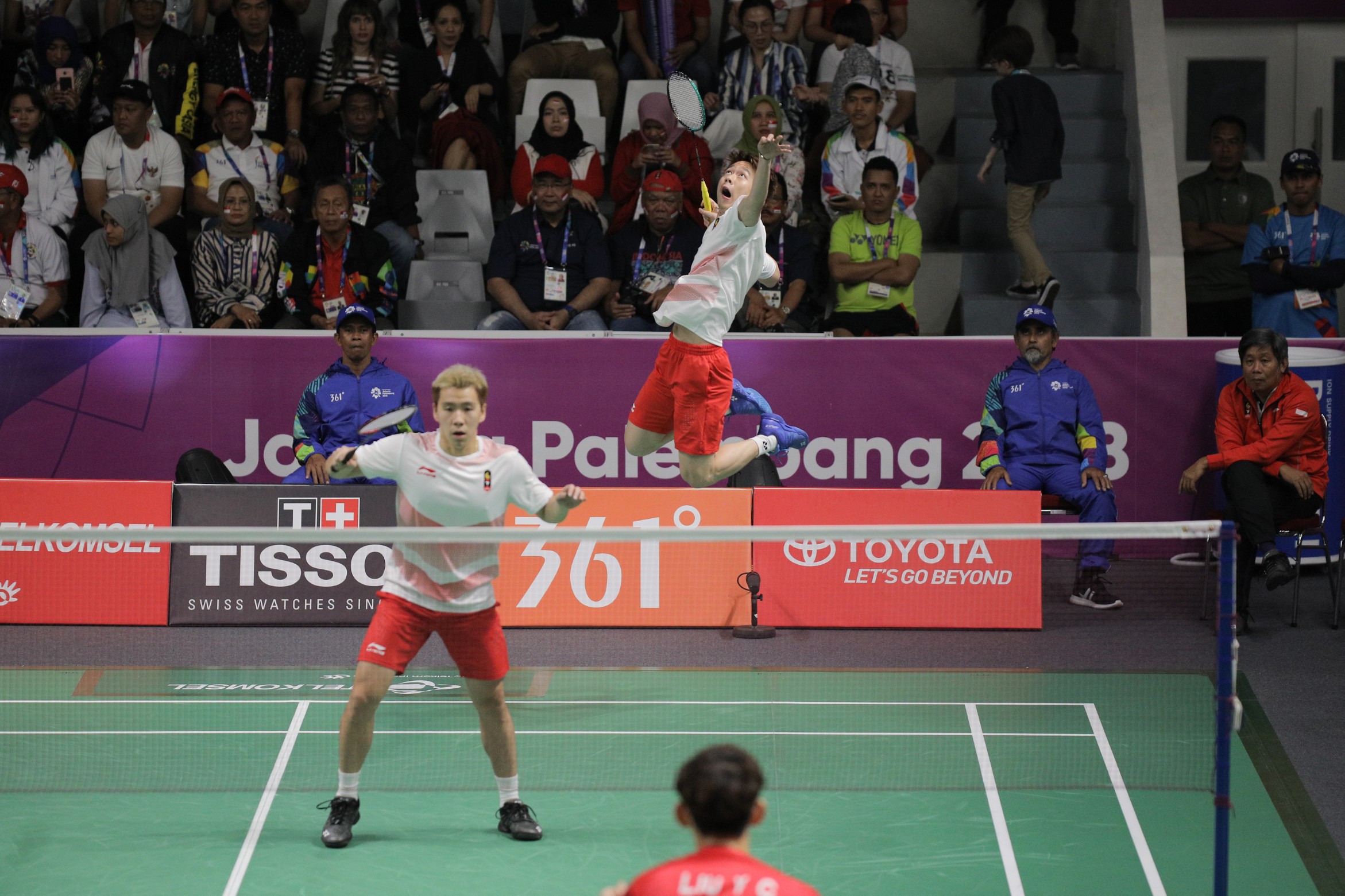 Marcus Fernaldi Gideon / Kevin Sanjaya Sukamuljo Bantu Indonesia Imbangi China pada Final Asian Games 2018