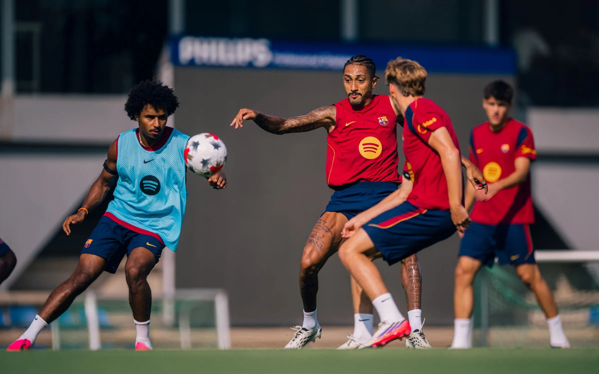 Sesi latihan FC Barcelona jelang Joan Gamper Trophy 2026. (Laman Resmi FC Barcelona)
