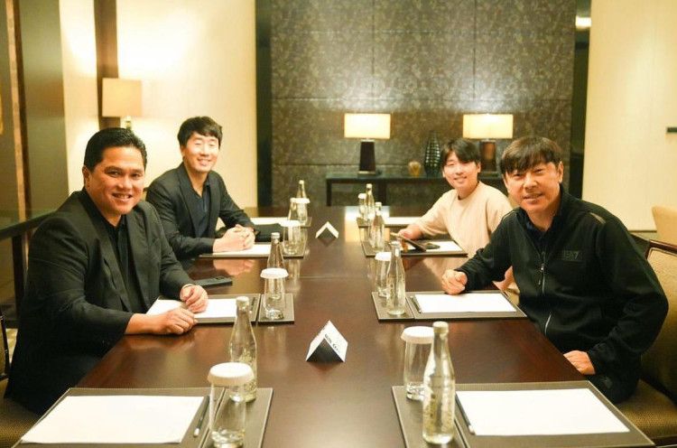 Erick Thohir Gelar Pertemuan dengan Shin Tae-yong, Apa yang Dibahas?
