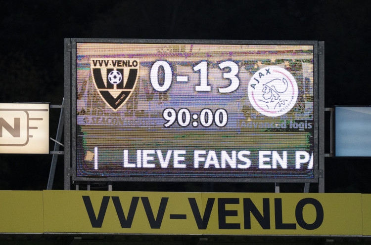Bantai VVV Venlo 13-0, Ajax Amsterdam Pecahkan Rekor Kemenangan Terbesar Eredivisie