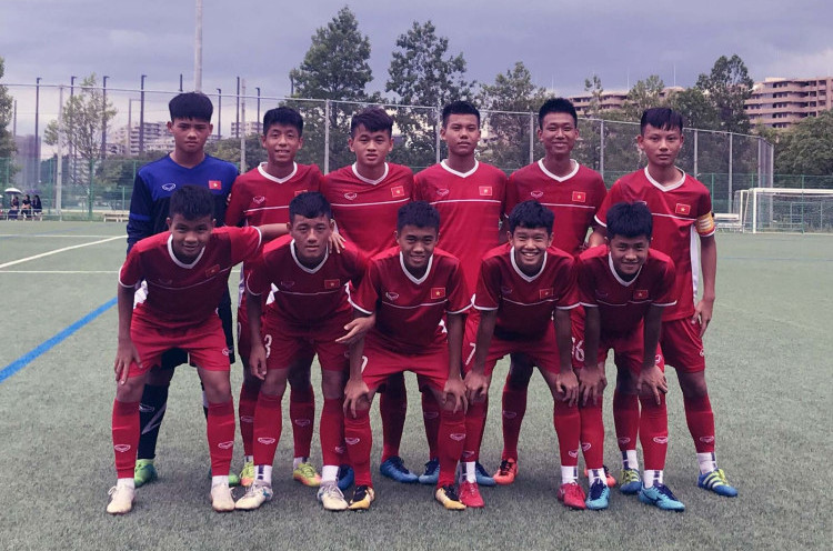 Segrup Timnas Indonesia U-16, Vietnam Jajal Tim Muda Raksasa Jepang dan Kalah Telak