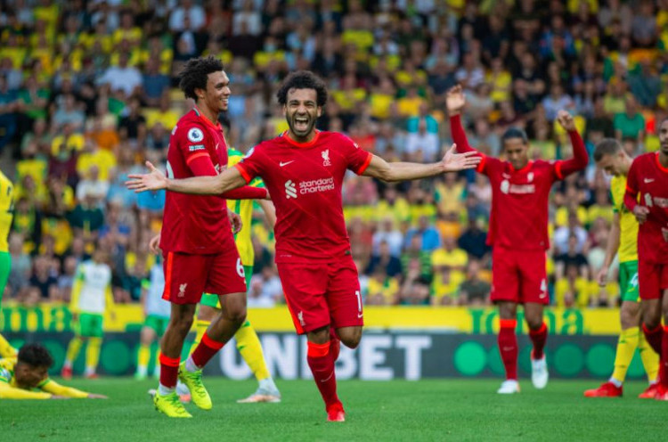 Norwich 0-3 Liverpool: Rekor Baru Diukir Mohamed Salah