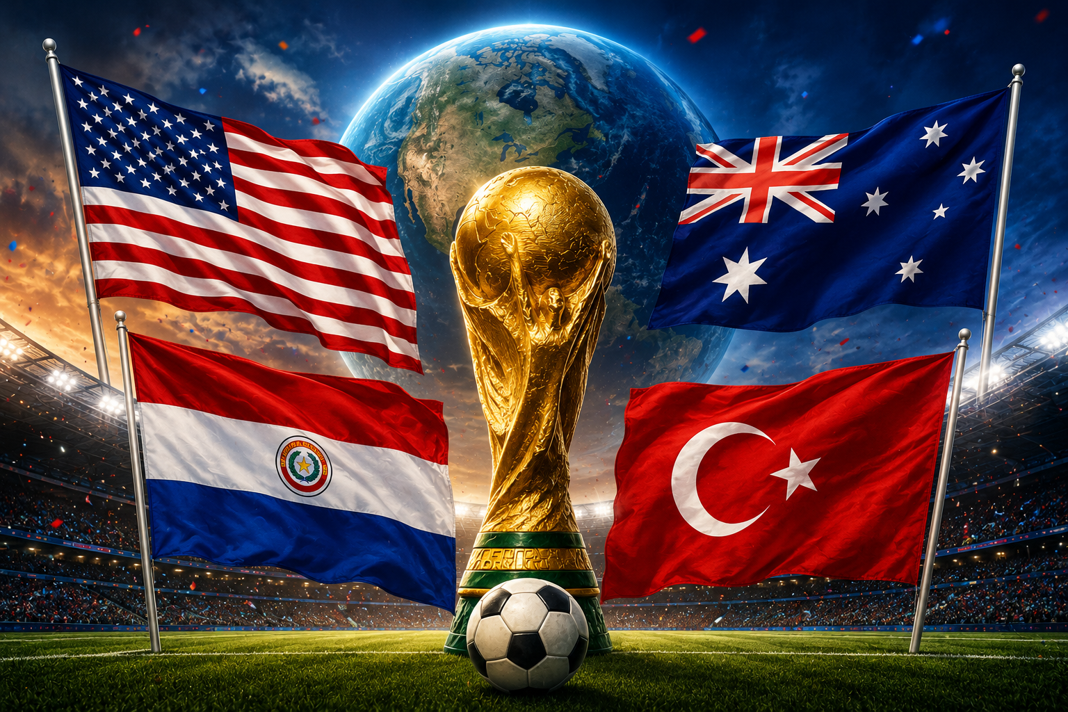 Profil Grup D Piala Dunia 2026: Amerika Serikat Dikepung Paraguay, Australia, dan Turki