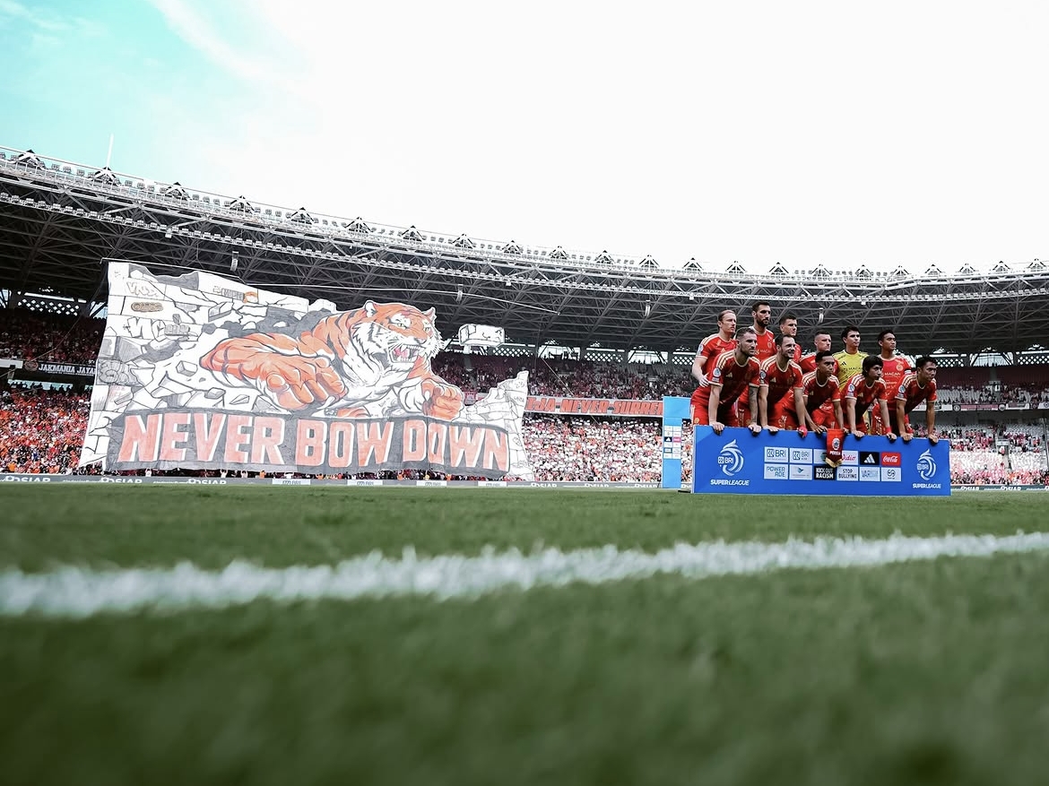 Starting XI Persija saat menghadapi Persib. (Instagram Persija)