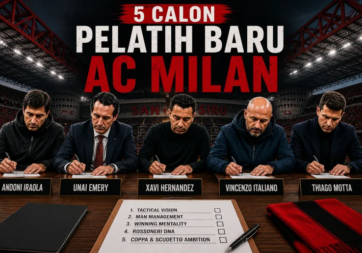 5 Calon Pelatih Baru AC Milan: Andoni Iraola dan Unai Emery Masuk Daftar