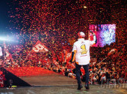 Marc Marquez Rayakan Sukses Juara Dunia MotoGP 2018 di Kampung Halamannya