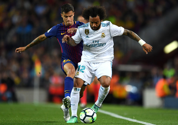 Menanti Duel Philippe Coutinho Vs Marcelo pada El Clasico