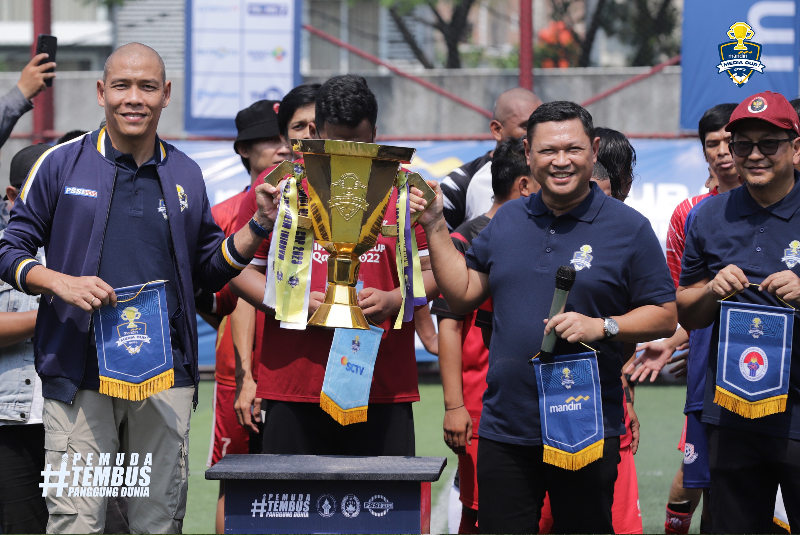 Mandiri Media Cup 2023 Memperebutkan Piala Menpora Berjalan Sukses, SCTV Menjadi Juara