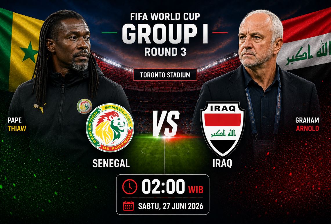 Prediksi dan Statistik Senegal vs Irak: Saling Sikut demi Satu Peluang Menuju Fase Gugur Piala Dunia 2026