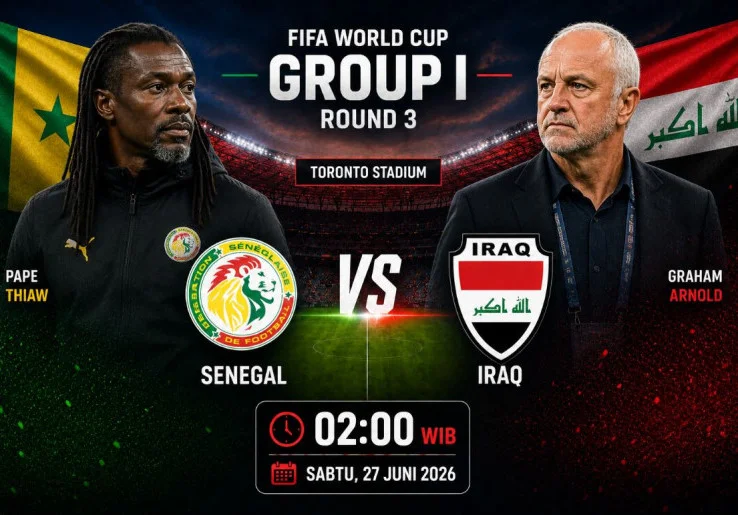 Prediksi dan Statistik Senegal vs Irak: Saling Sikut demi Satu Peluang Menuju Fase Gugur Piala Dunia 2026
