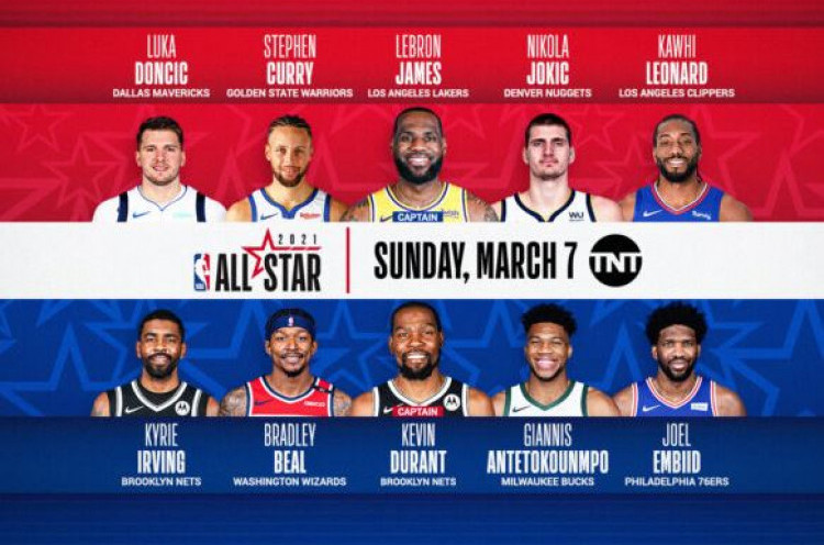 Team LeBron Vs Team Durant Warnai NBA All Star 2021