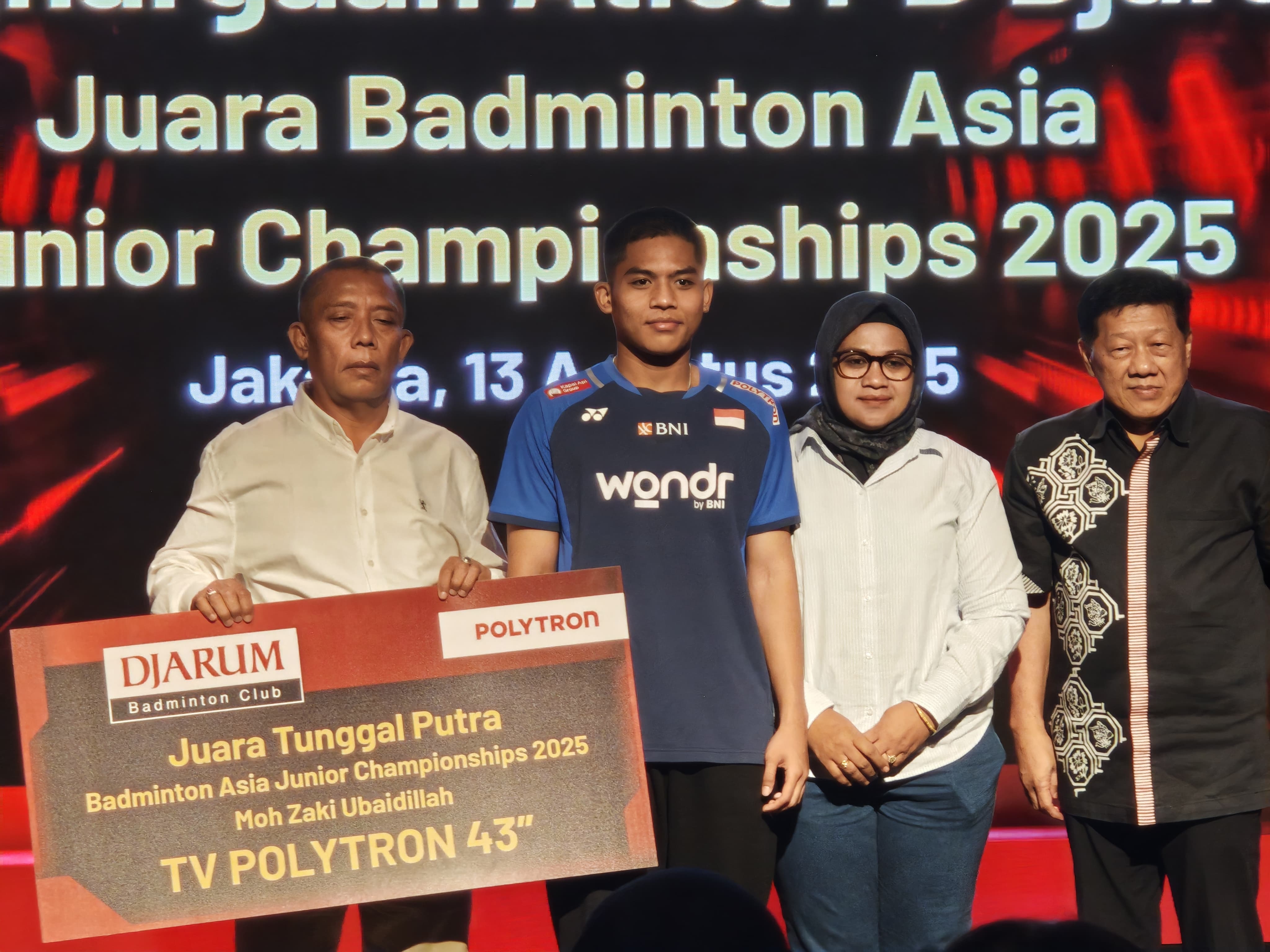 PB Djarum Guyur Bonus untuk Moh Zaki Ubaidillah, Juara Asia Junior Championships 2025