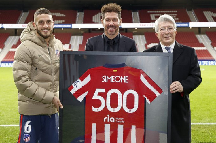 Catatan Istimewa dari Laga ke-500 Diego Simeone bersama Atletico Madrid