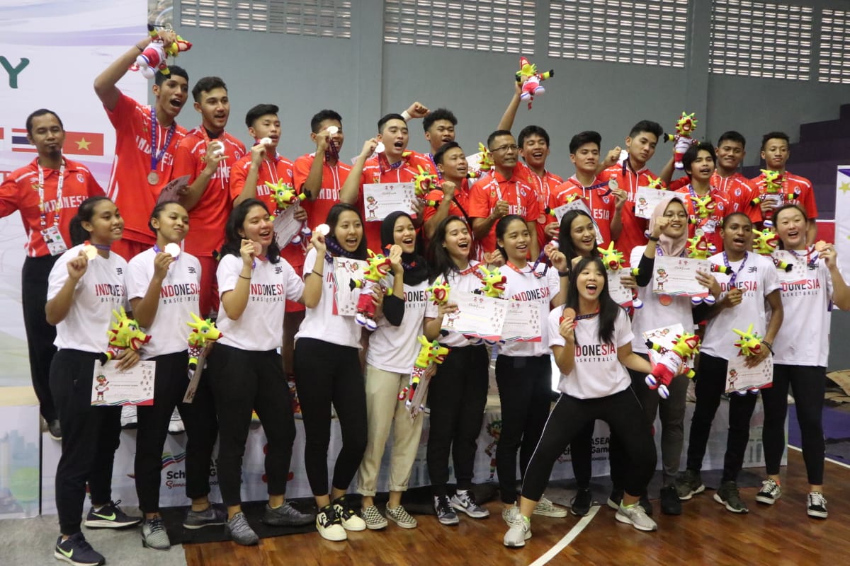 Tim Basket Indonesia Pecah Telur di ASEAN Schools Games 2019