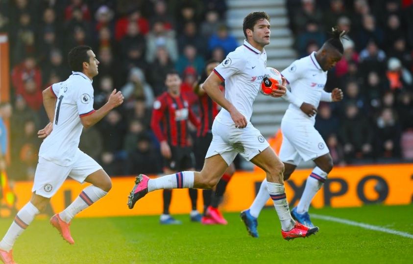 Bournemouth 2-2 Chelsea: Dua Gol Marcos Alonso Selamatkan The Blues dari Kekalahan