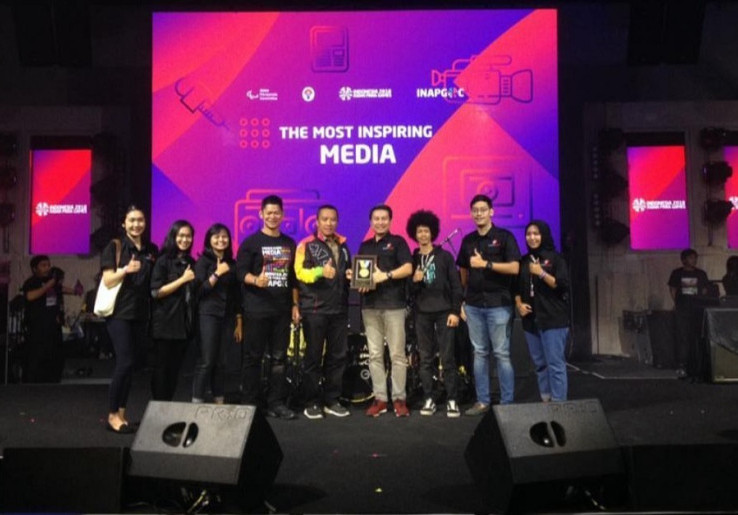 KamiBijak.com Dapat Penghargaan Media Paling Inspiratif Asian Para Games 2018 dari INAPGOC