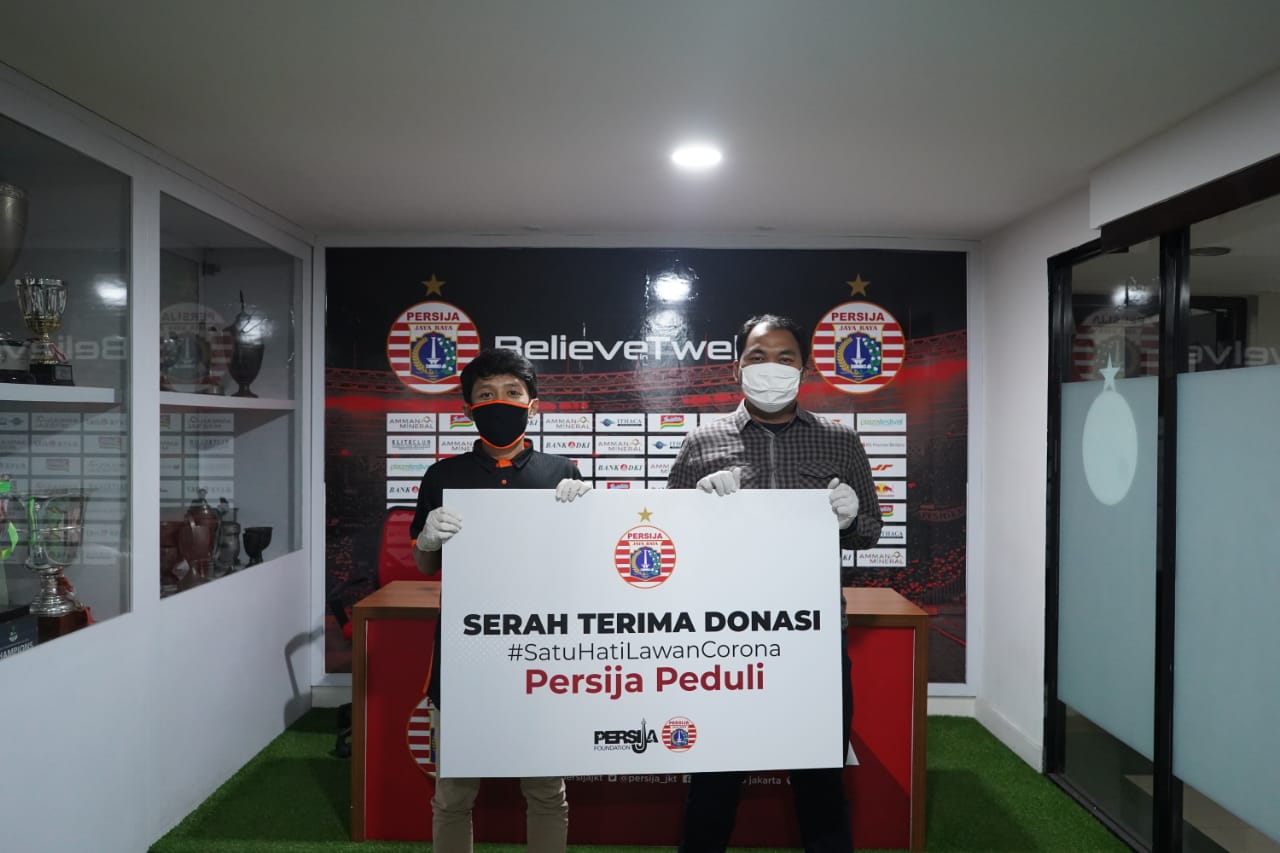 Persija Gandeng PSSI Pers Bantu Ekonomi Masyarakat yang Terkena Dampak Pandemi Virus Corona