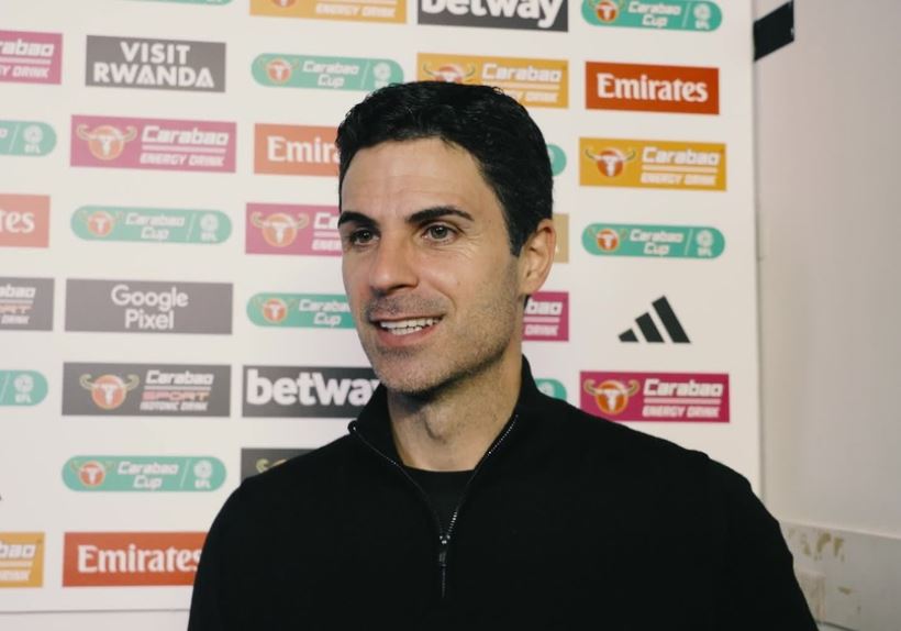 Senyum Semringah Mikel Arteta Usai Membawa Arsenal ke Perempat Final Piala Liga