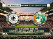 Jadwal Live Streaming Jerman vs Pantai Gading, Kick-off Minggu (21/06) Pukul 03.00 WIB di Toronto Stadium