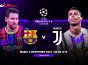 Prediksi Barcelona Vs Juventus: Menanti Duel Messi dengan Ronaldo