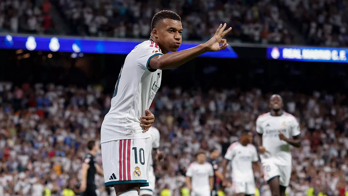 Hasil Real Madrid vs Real Sociedad: Mbappe Hattrick, Los Blancos Pesta Gol