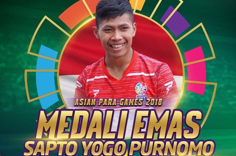 Sapto Yogo Purnomo Persembahkan Emas Asian Para Games 2018 Kelima untuk Indonesia
