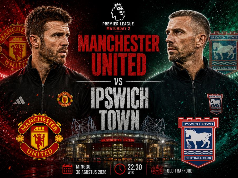 Prediksi Skor dan Link Live Streaming Manchester United vs Ipswich Town: Misi Sulit The Tractor Boys