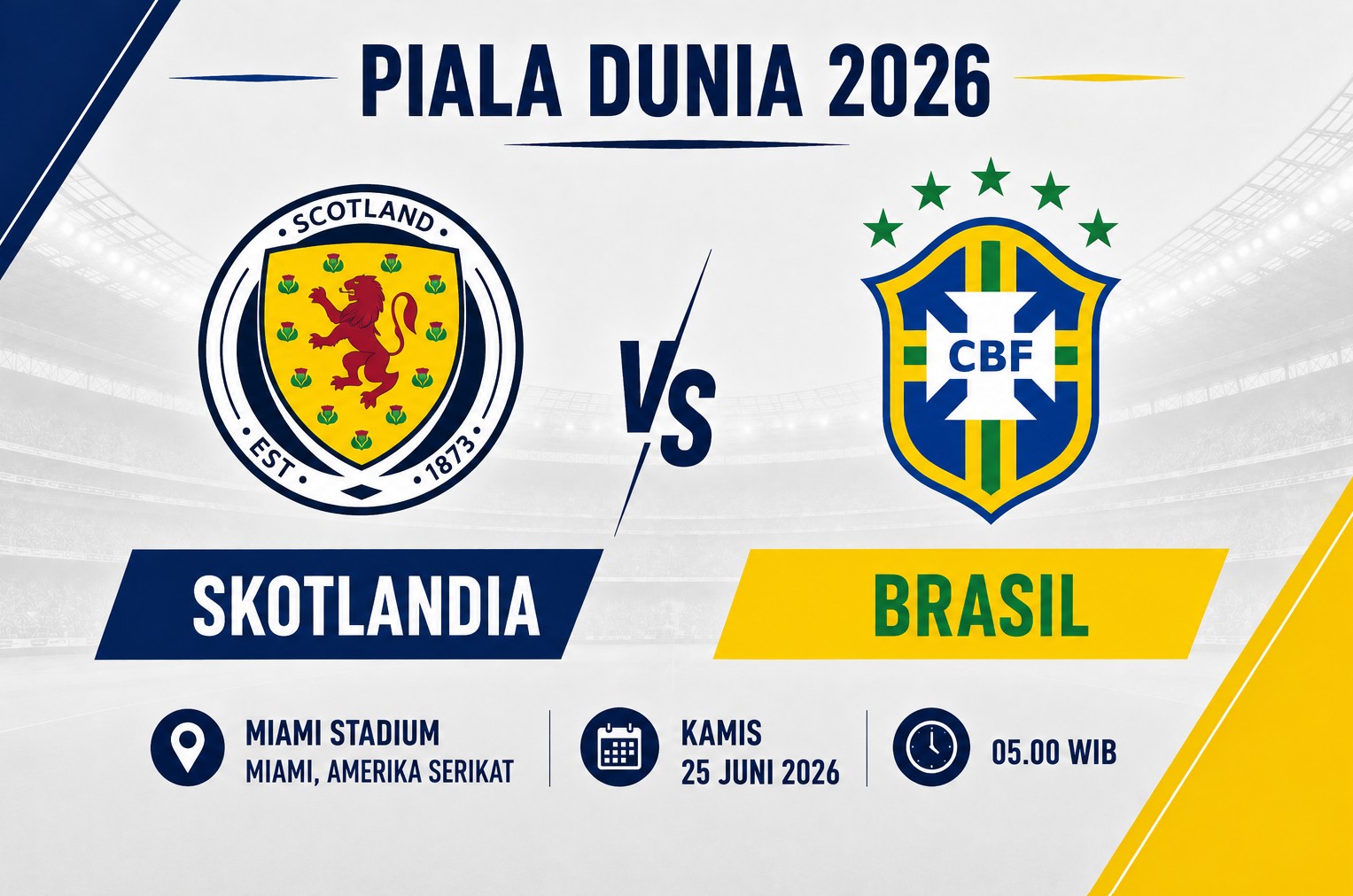 Superkomputer Prediksi Skor Skotlandia vs Brasil: Tim Samba Akan Juara Grup